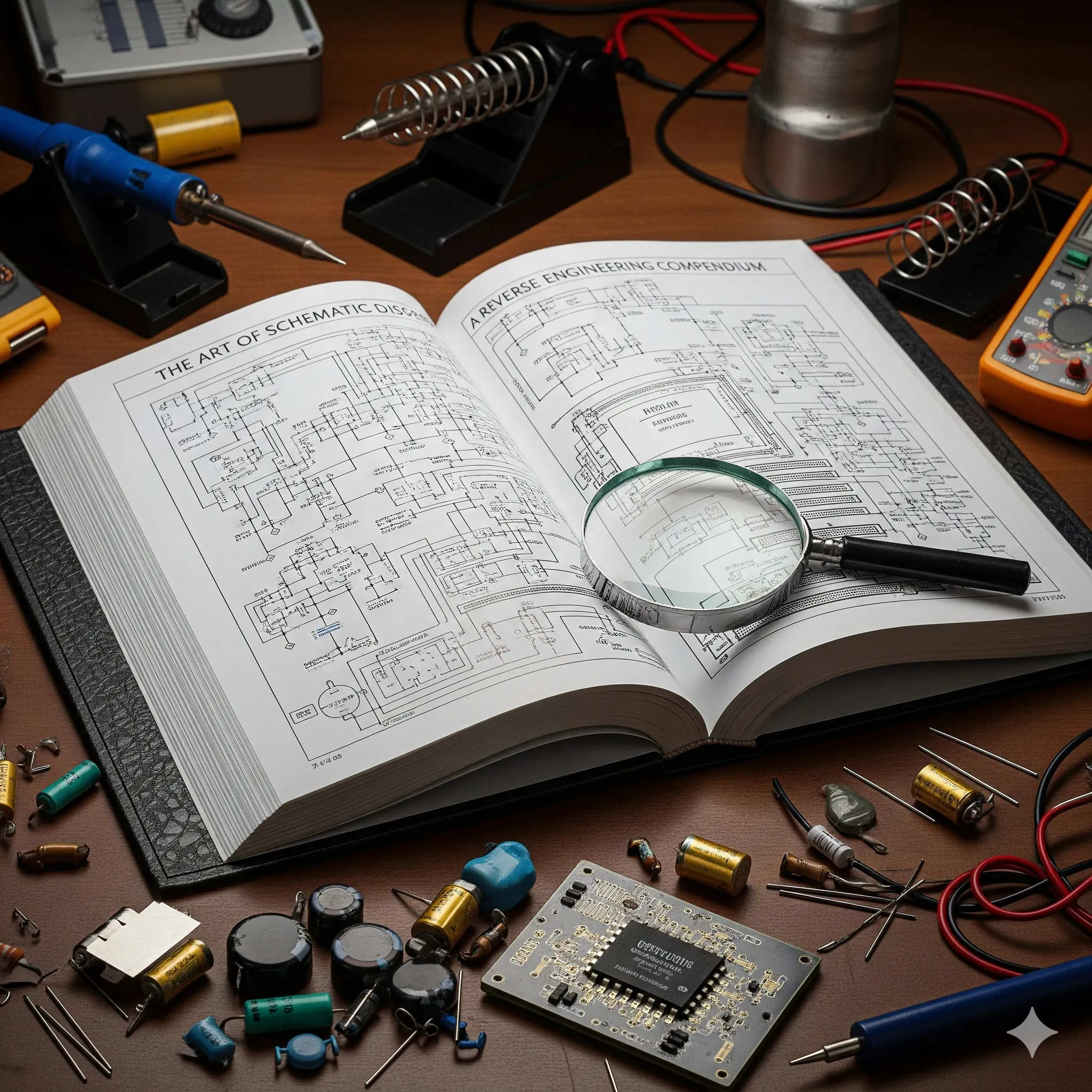 مرجع شامل كيف تُجمَع مخططات الأجهزة الإلكترونية Reverse Engineering 